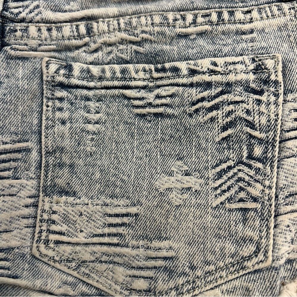Klique B ultra mini denim shorts, textured distressed festival jean shorts S - Picture 10 of 12